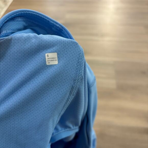 Lululemon Fast and Free Reflective High-Rise Short 3" Aero Blue Women Size 8 - Picture 5 of 8